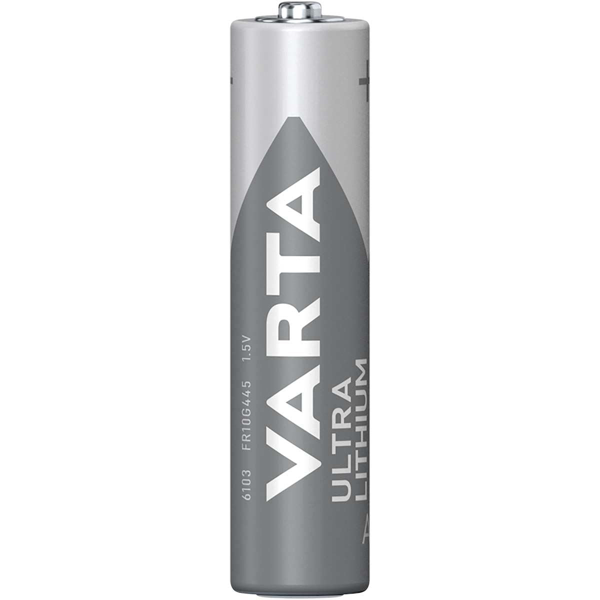 Varta Lithium Battery AAA 4-Blister Card