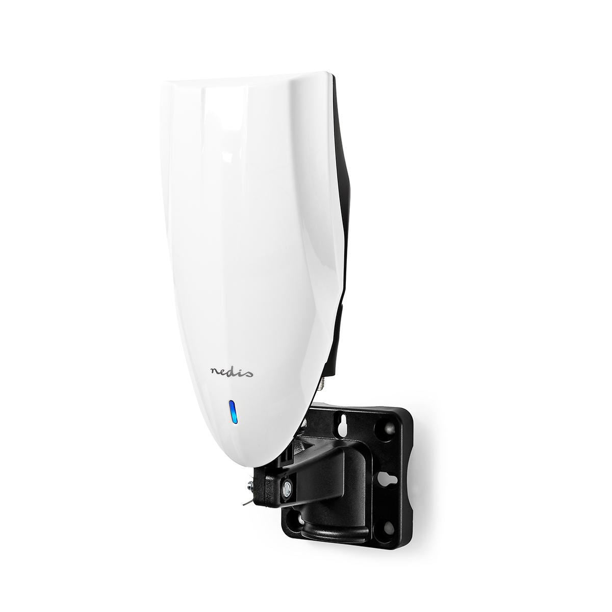 Nedis Outdoor HDTV Antenna | Active | Connector type: F-connector | FM / UHF / VHF | Reception range: 0-50 km | LTE700 | Gain: 40 dB | Black / White