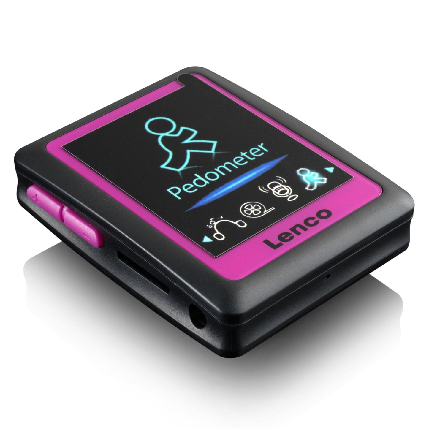 Lenco PODO-152 PINK | MP3/4 Player with Pedometer | 4GB | Pink