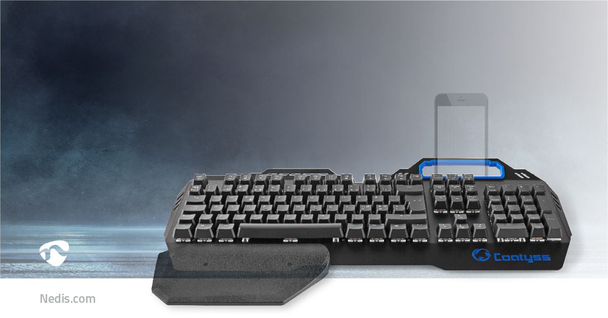 Nedis Wired Gaming Keyboard | USB | Mechanical Keys | RGB | Nordic | ND Layout | USB Powered | Power cable length: 1.70 m | Gaming