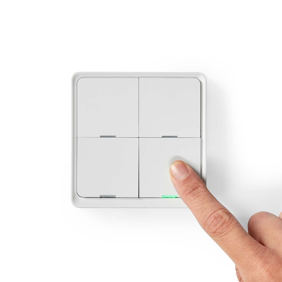 Nedis SmartLife Wall Switch | Zigbee 3.0 | Wall Mount | Android™ / IOS | Plastic | White