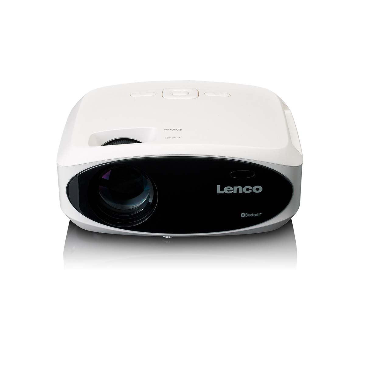 Lenco Full HD 1080P LCD projector with Bluetooth White