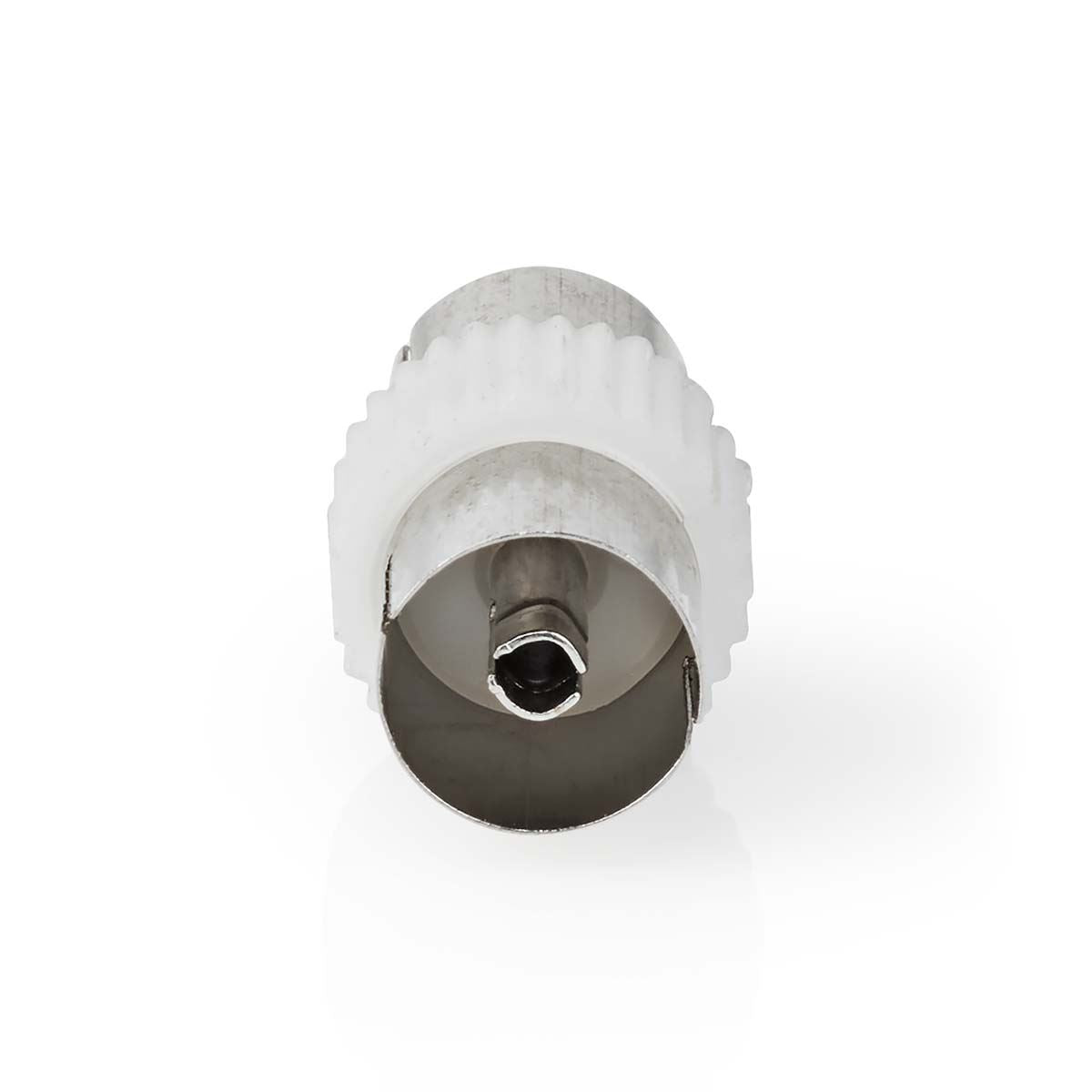 Nedis Satellite & Antenna Adapter | IEC (Coax) Female | IEC (Coax) Female | Nickel Plated | 75 Ohm | Straight | Metal / Plastic | White | 1 pcs | Box