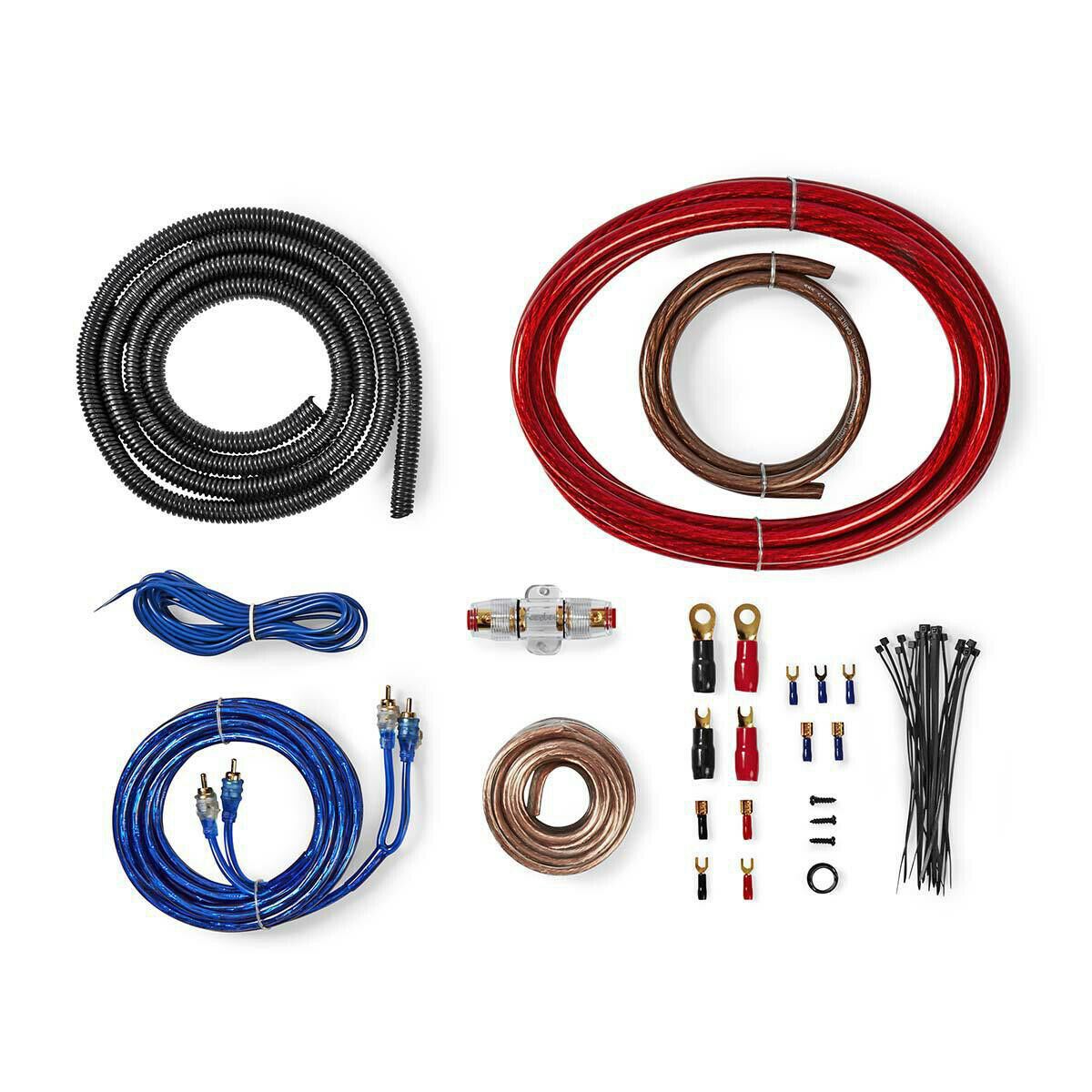 Nedis Car Audio Connector Kit | 1200 W | Gold Plated | Gift Box