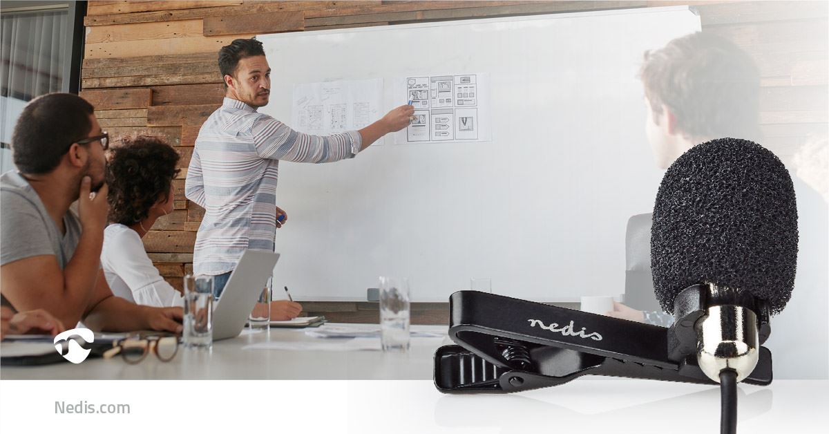 Nedis Microphone | Used for: Desktop / Notebook / Smartphone / Tablet | Wired | 1x 3.5 mm