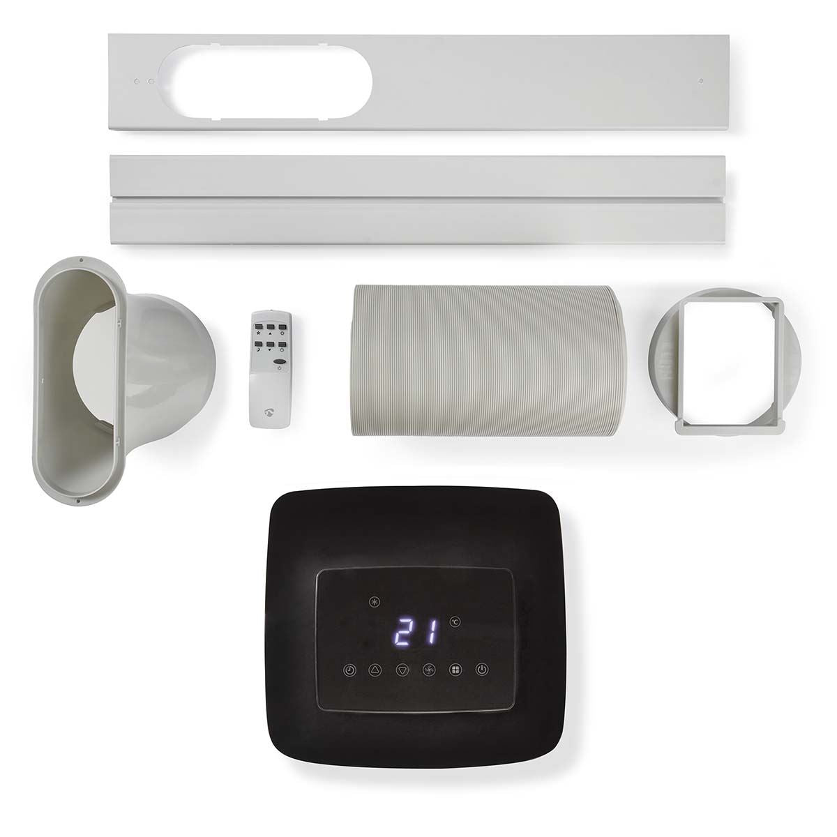 Nedis Mobile Air Conditioner | 7000 BTU | 60 m³ | 2-Speed | Remote control | Shut-off timer | White