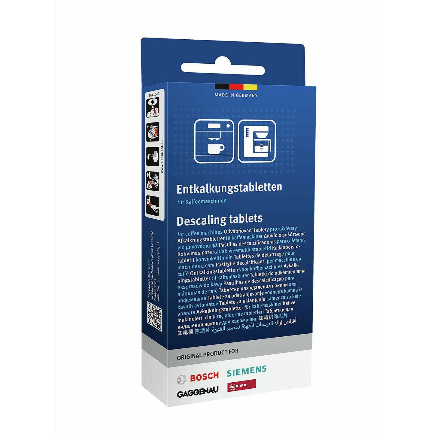 Bosch Descaling tablets for coffee machines - 2 in 1 - 3 pieces of 36 grams
