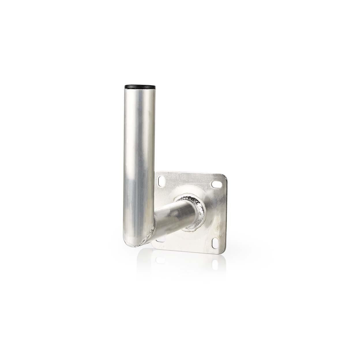 Nedis Satellite Wall Mount | Distance to wall: 250 mm | Diameter clamp: 50 mm | Maximum dish size: 100 cm | Aluminium | Silver