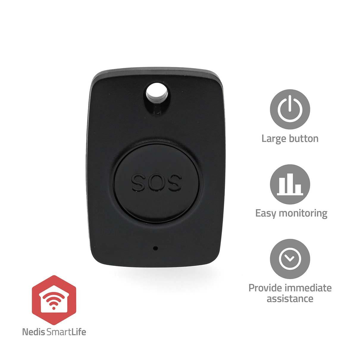 Nedis Smart Panic Button | Zigbee 3.0 | Battery type: CR2450 | Black