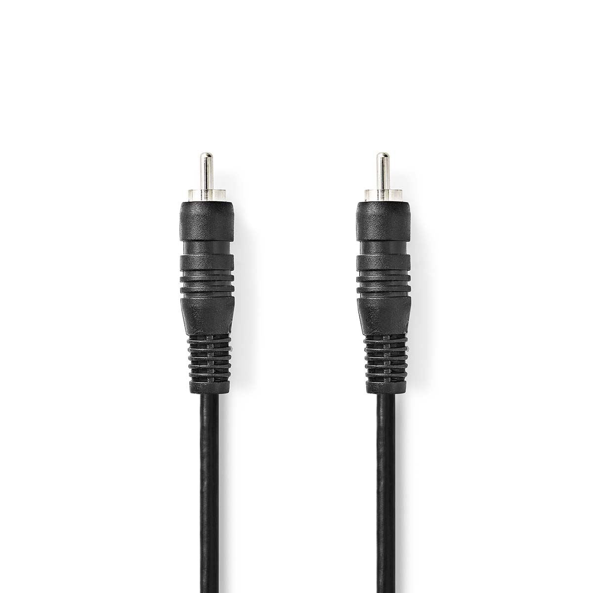 Nedis Digital Audio Cable | RCA Male | RCA Male | Nickel Plated | 1.00 m | Round | PVC | Black | Envelope