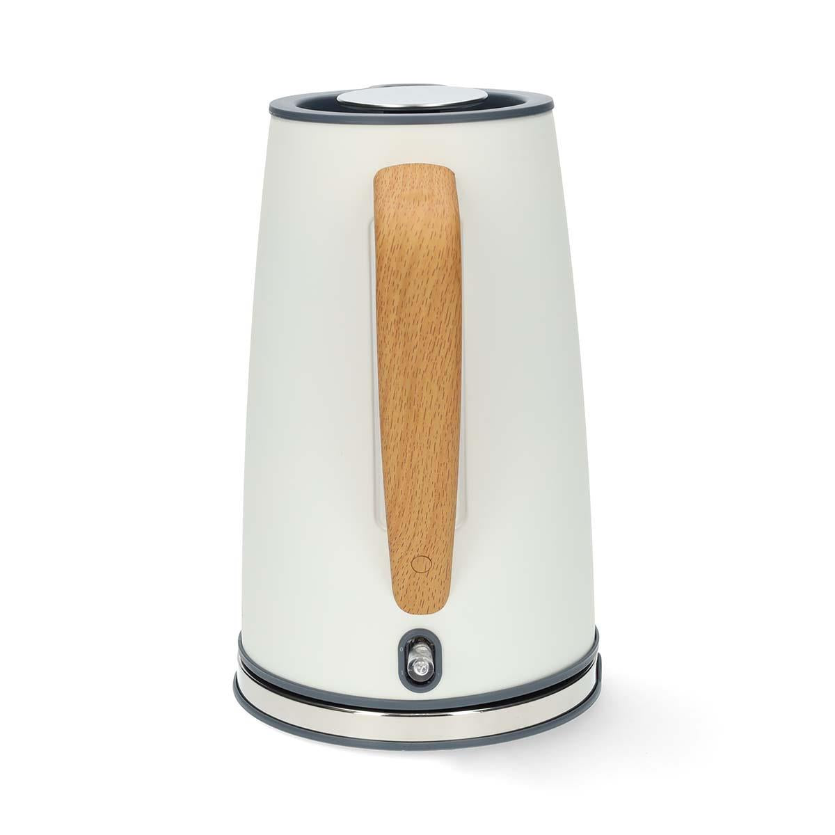 Nedis Electric Kettle | 1.7 l | Soft-Touch | White | Rotatable 360 degrees | Concealed heating element | Strix® controller | Boil-dry protection