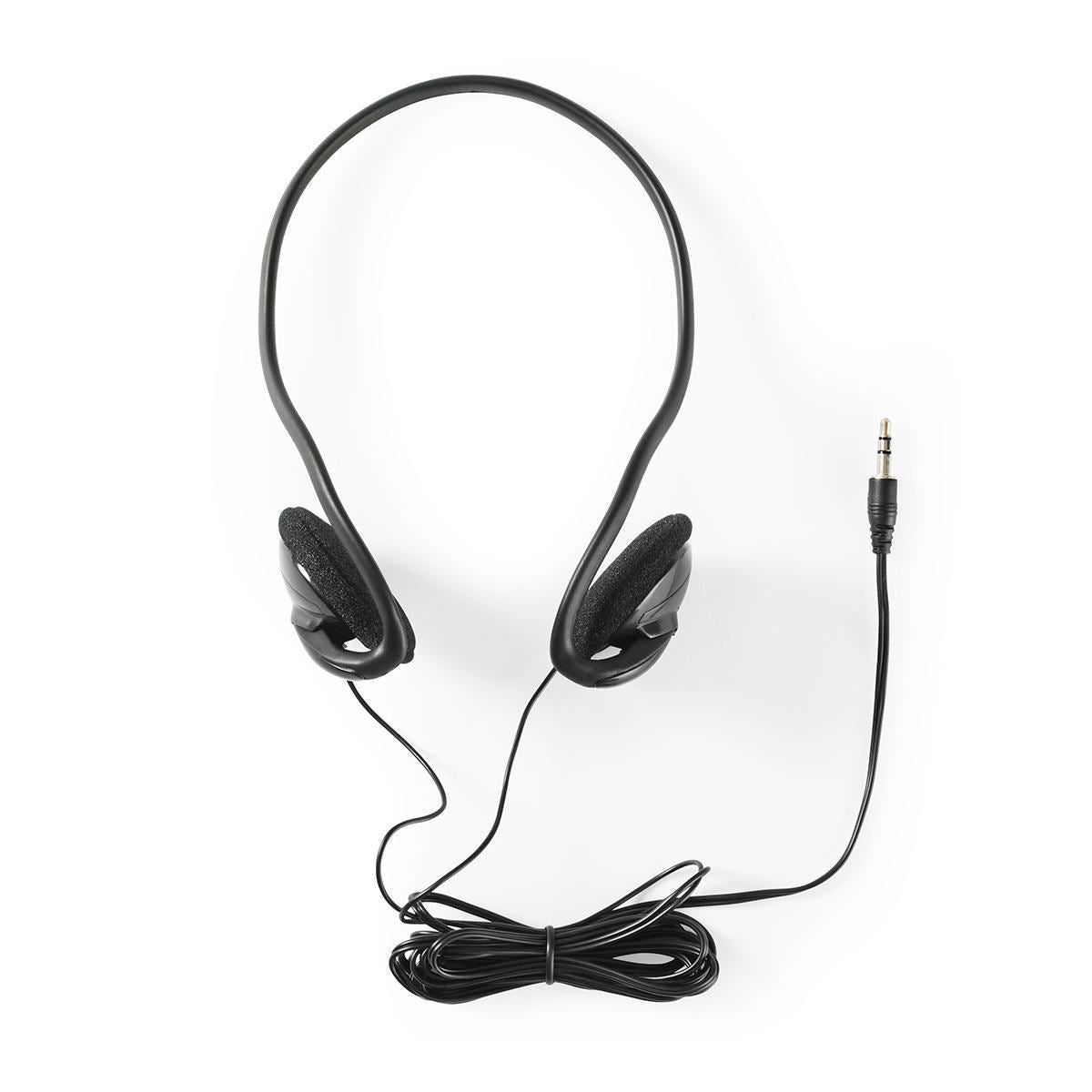 Nedis On-Ear Wired Headphones | 3.5 mm | Cable length: 2.10 m | Black
