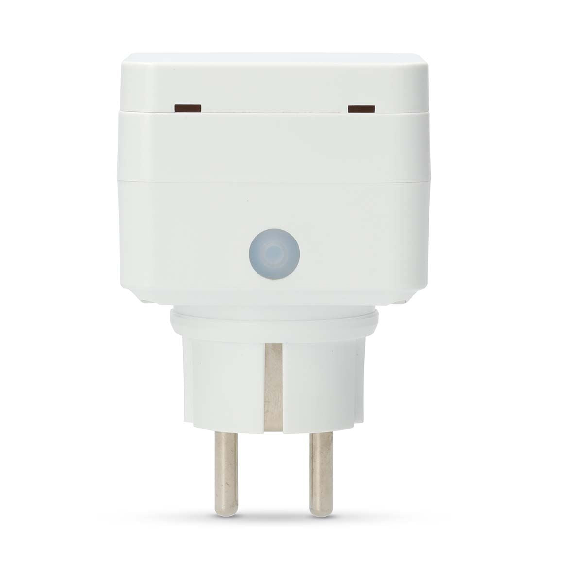 Nedis SmartLife Smart Plug | Wi-Fi | IP44 | Power meter | 3680 W | Schuko Type E (CEE 7/6) | -25 - 55 °C | Android™ / IOS | Grey / White | 1 pcs