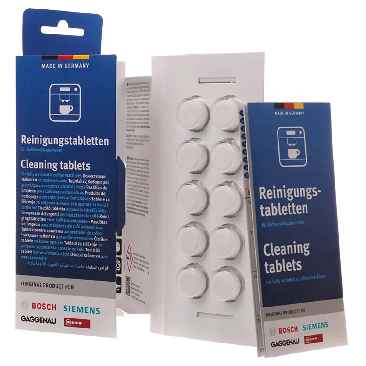Bosch Cleaning tablets for coffee and espresso machines and kettles 10 pcs