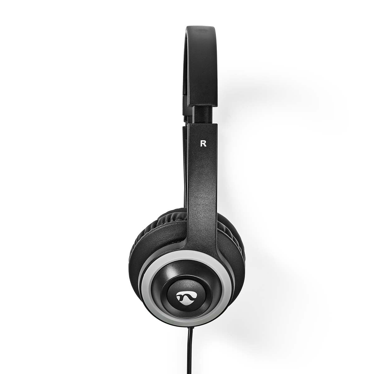 Nedis PC Headset | On-Ear | Stereo | USB Type-A / USB Type-C™ | Fold-Away Microphone | Black