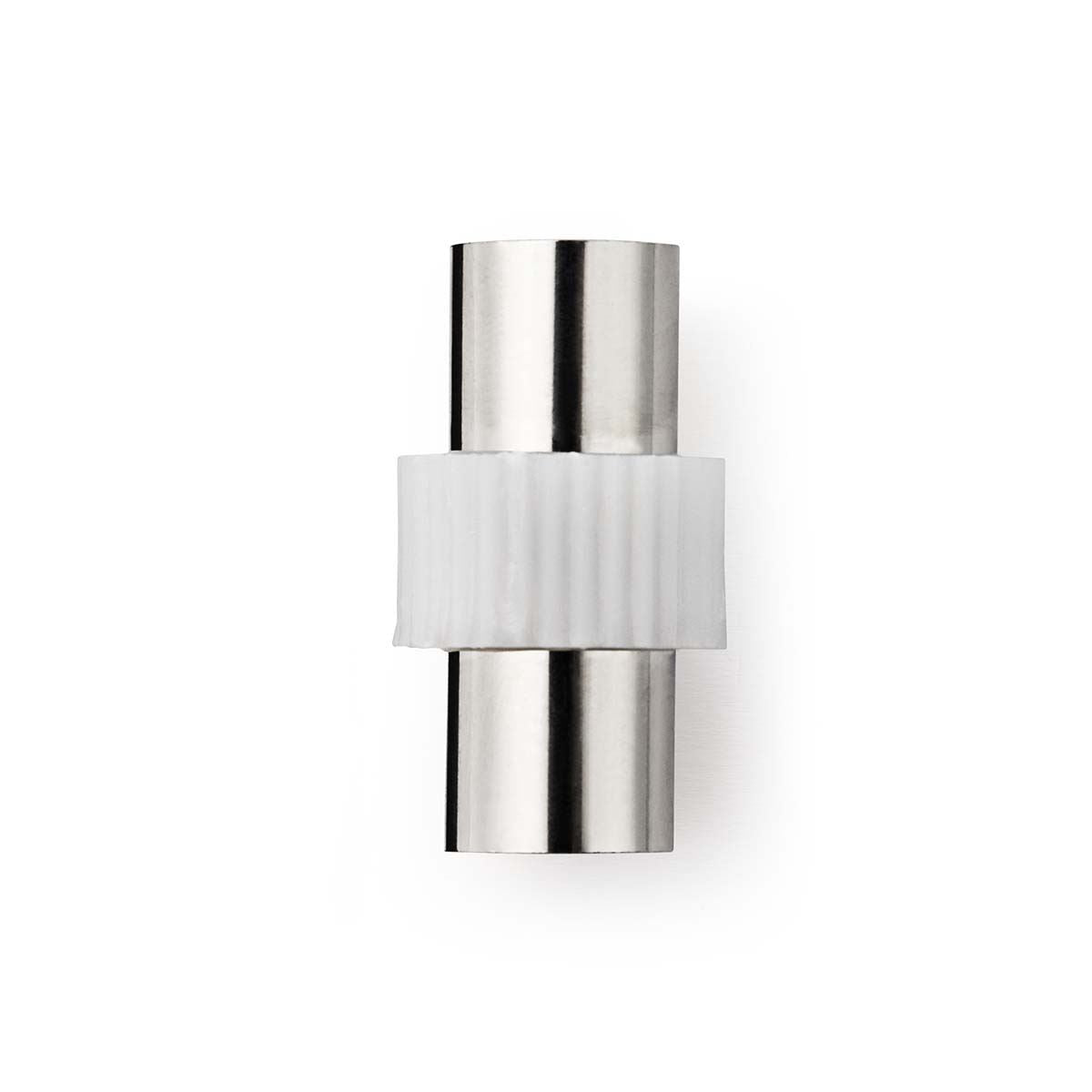 Nedis Satellite & Antenna Adapter | IEC (Coax) Male | IEC (Coax) Male | Nickel Plated | 75 Ohm | Straight | Metal / Plastic | White | 1 pcs | Box