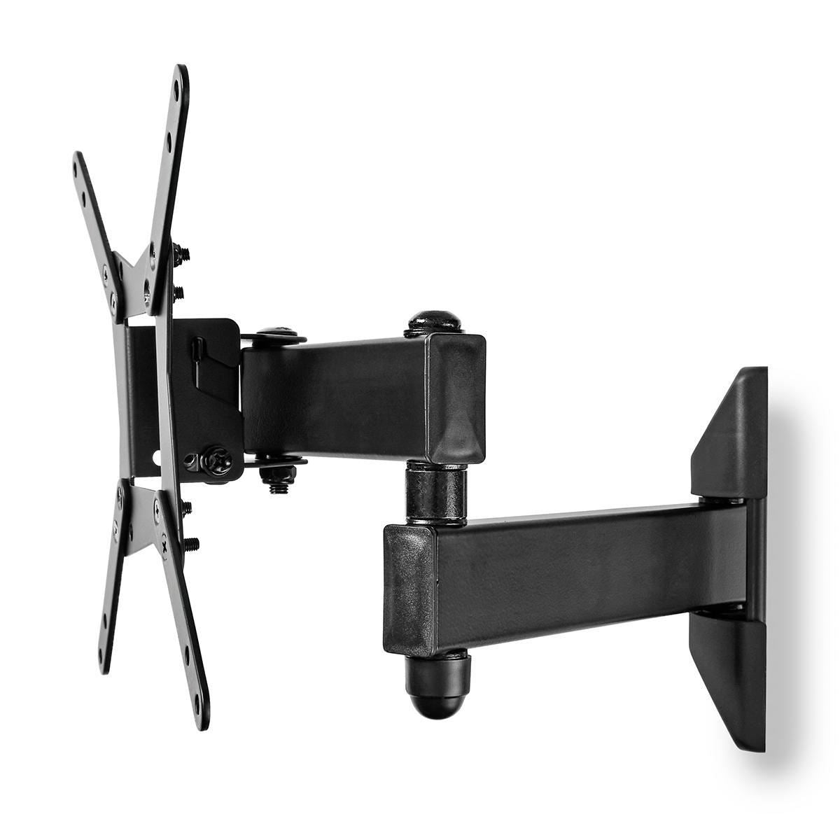 Nedis Full Motion TV Wall Mount | 10 - 32 " | Maximum supported screen weight: 30 kg | Tiltable | Rotatable | Minimum wall distance: 68 mm | Maximum wall distance: 370 mm | 3 Pivot point(s) | Steel | Black