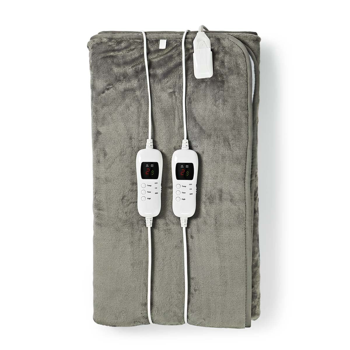 Nedis Electric Blanket | Underblanket | 2 Persons | 160 x 140 cm | 9 Heat Settings | Washable | Overheating protection | Digital control | Fleece / Polyester