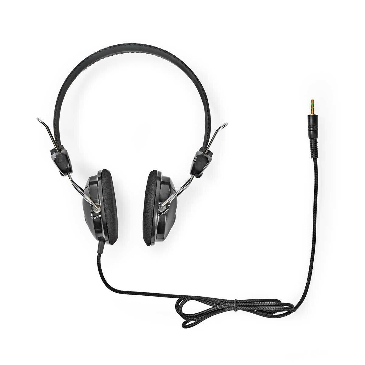 Nedis On-Ear Wired Headphones | 3.5 mm | Cable length: 1.10 m | Black