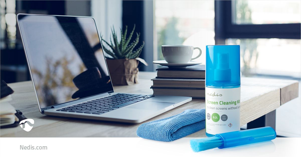 Nedis Screen Cleaner | Spray | 200 ml | Notebook / Smartphone / Tablet / TV Screen | Wiper included