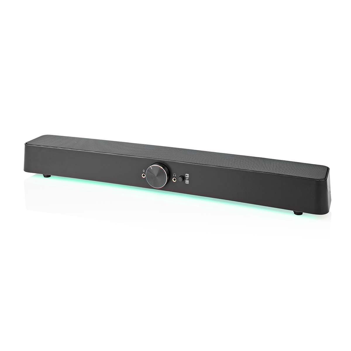 Nedis Gaming Speaker | Speaker channels: 2.0 | USB Powered | 3.5 mm Male | 30 W | LED | Volume control | Connection output: 1x 3.5 mm