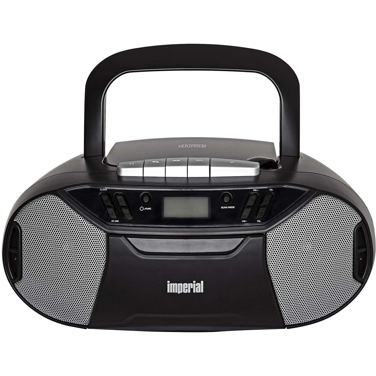 Imperial PBB 1 Compact Portable Boombox with CD player, Cassette deck and FM radio