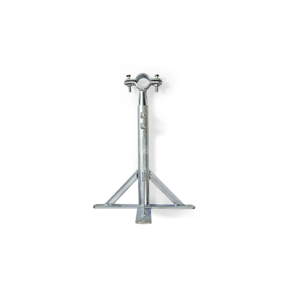 Nedis Satellite Wall Mount | Minimum wall distance: 350 mm | Maximum wall distance: 660 mm | Distance to wall: 0.00 mm | Diameter clamp: 32 - 42 mm | Steel | Silver