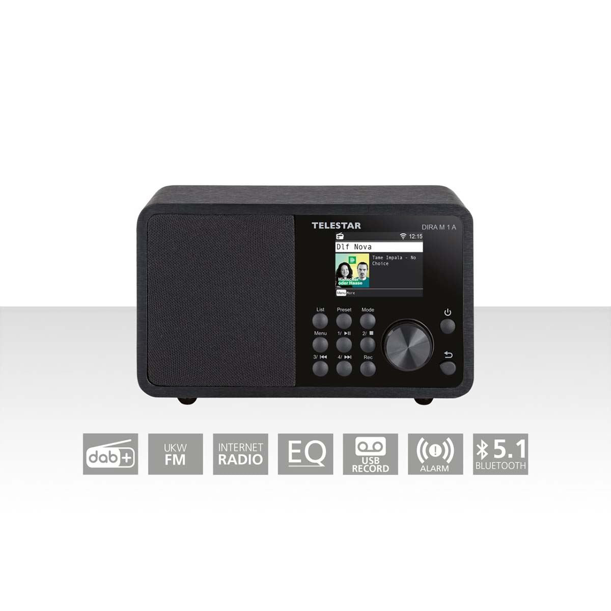 Telestar DIRA M 1 A EWF Compact Mono Multifunction Radio Black