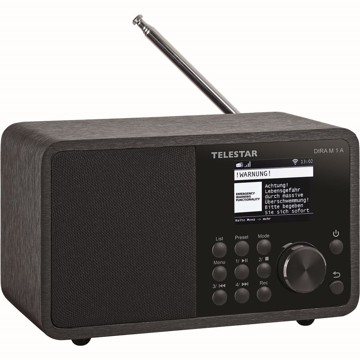 Telestar DIRA M 1 A EWF Compact Mono Multifunction Radio Black