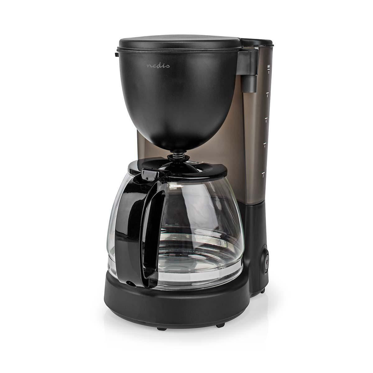 Nedis Coffee Maker | Filter Coffee | 1.25 l | 10 Cups | Keep warm feature | Black