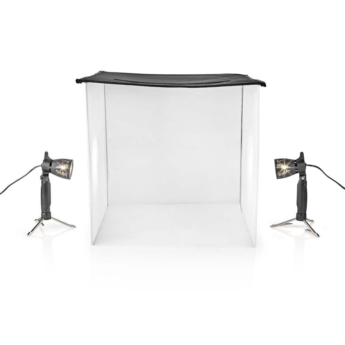 Nedis Portable Photo Studio Kit | 400 lm | Foldable | Backgrounds included | Travel bag included | Black