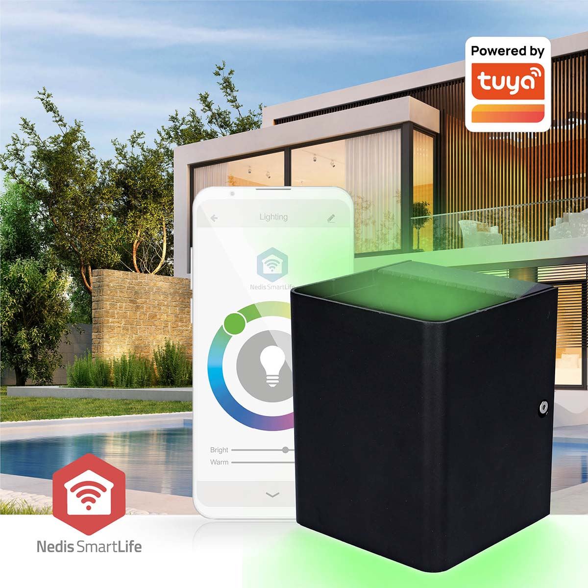 Nedis Smartlife Outdoor Light | 2 x 270 lm | Zigbee 3.0 | 12 + 4 W | RGB / Warm White | 2700 K | Aluminium | Android™ / IOS
