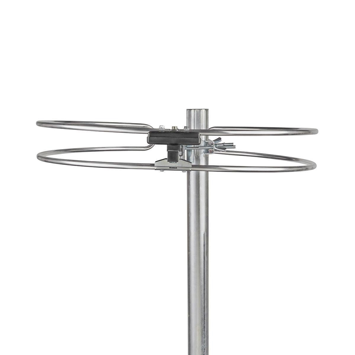 Nedis Outdoor FM Antenna | Reception range: 0-15 km | Gain: 4 dB | Aluminium