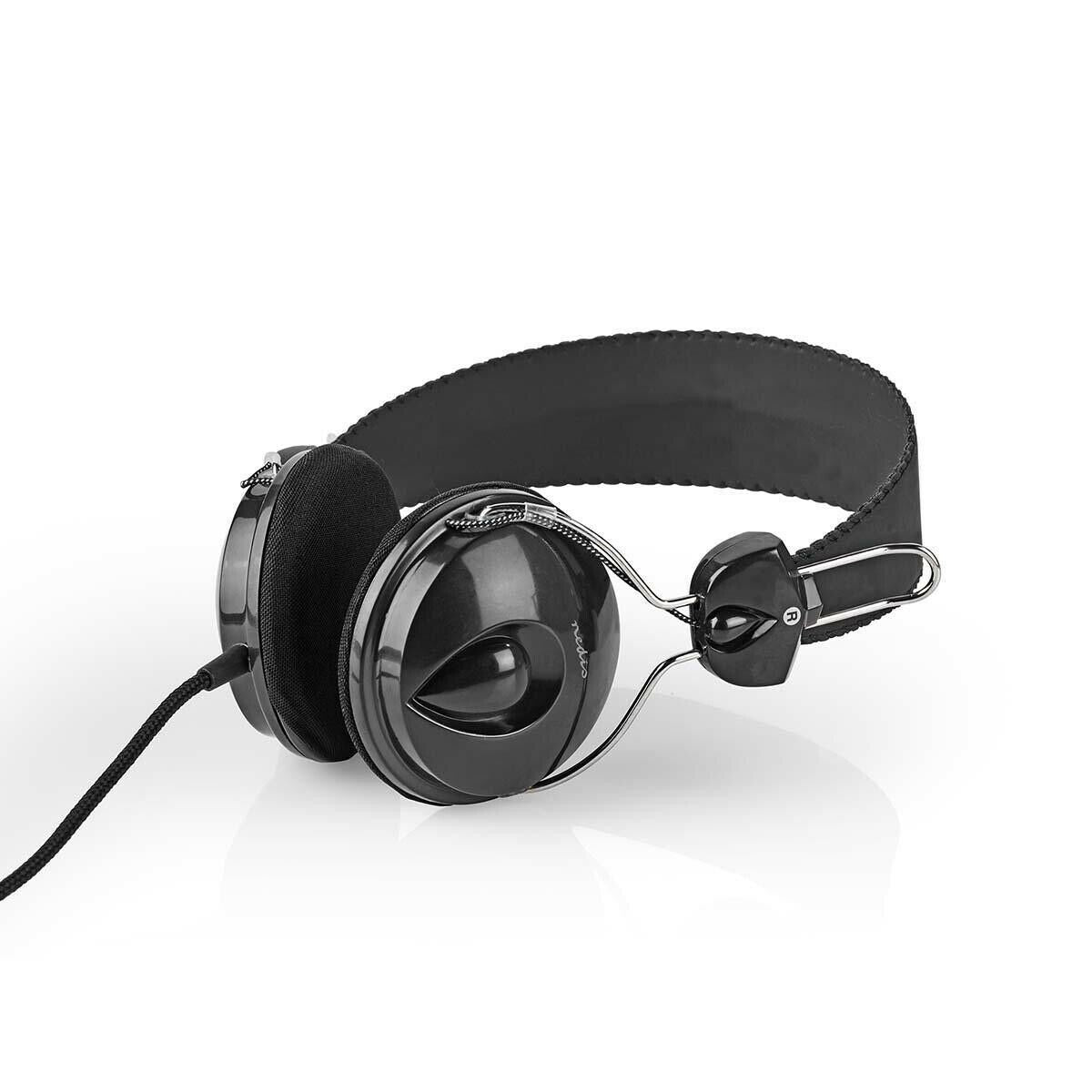 Nedis On-Ear Wired Headphones | 3.5 mm | Cable length: 1.10 m | Black