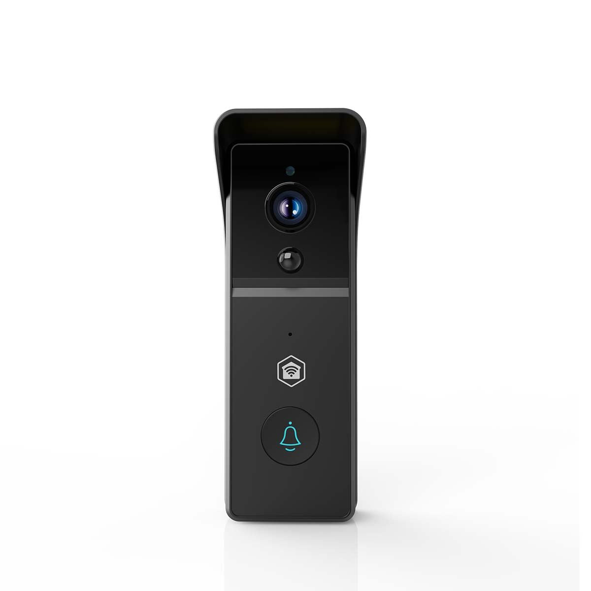 Nedis SmartLife Video Doorbell | Wi-Fi | Battery Powered | 3MP Full HD 1296p | Cloud Storage (optional) / microSD (not included) | IP44 | With motion sensor | Night vision | Black