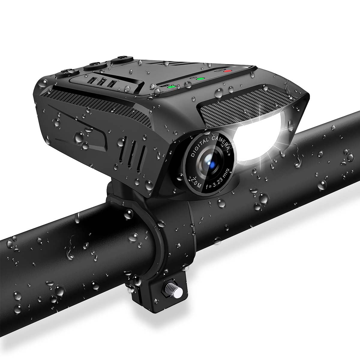 Nedis Cycling Camera | 1080p@30fps | 2 MPixel | 600 min | 70 ° | 300 min | Mounts included | Black