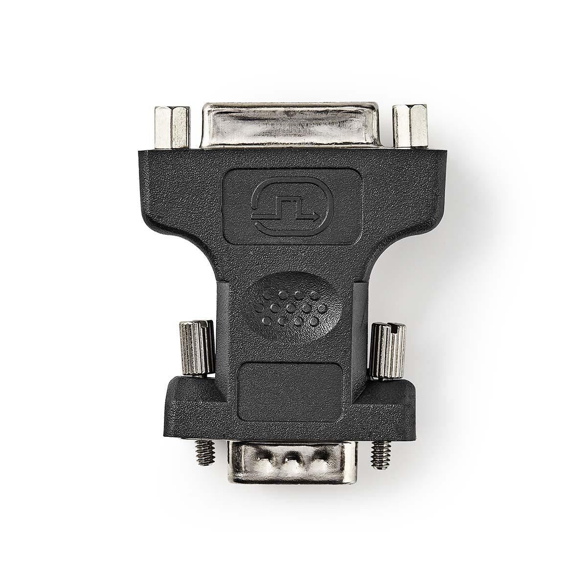 Nedis VGA Adapter | VGA Male | DVI-I 24+5-Pin Female | Nickel Plated | Straight | ABS / Metal | Black | Envelope