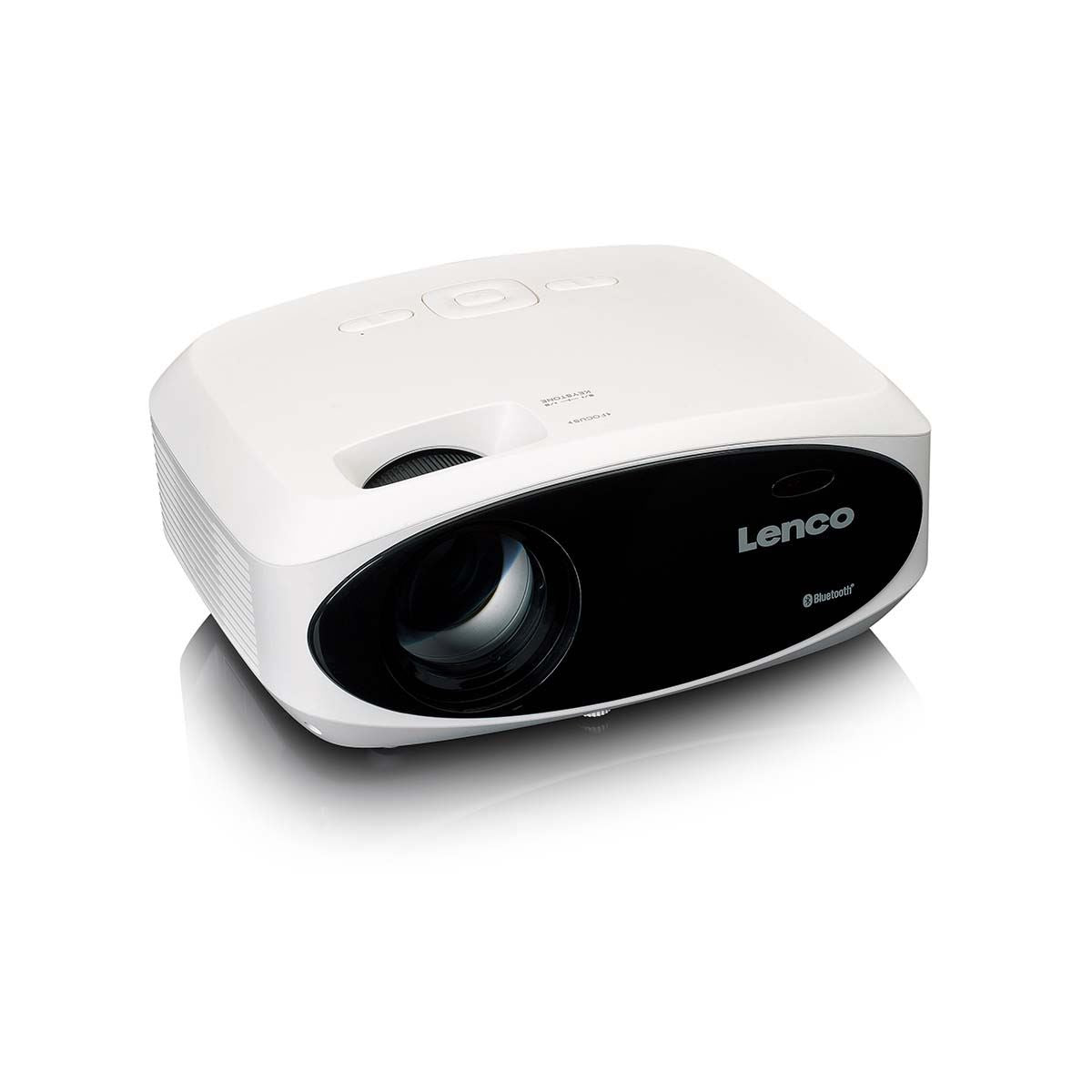 Lenco Full HD 1080P LCD projector with Bluetooth White