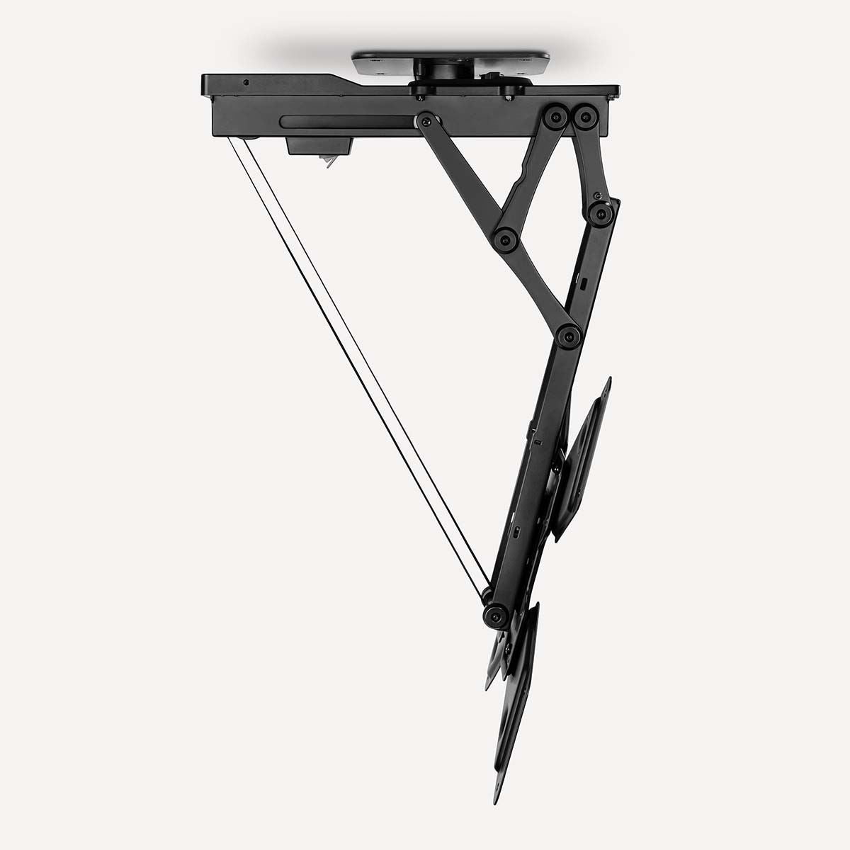 Nedis Motorised TV Ceiling Mount | 23 - 65 " | Maximum supported screen weight: 30 kg | Rotatable | Tiltable | Minimum ceiling distance: 140 mm | Remote controlled | Steel | Black