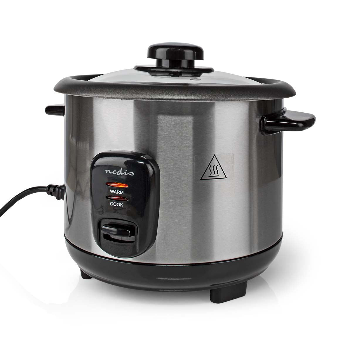 Nedis Rice Cooker | 1 l | 400 W | Non stick coating | Removable bowl | Auto shut-off