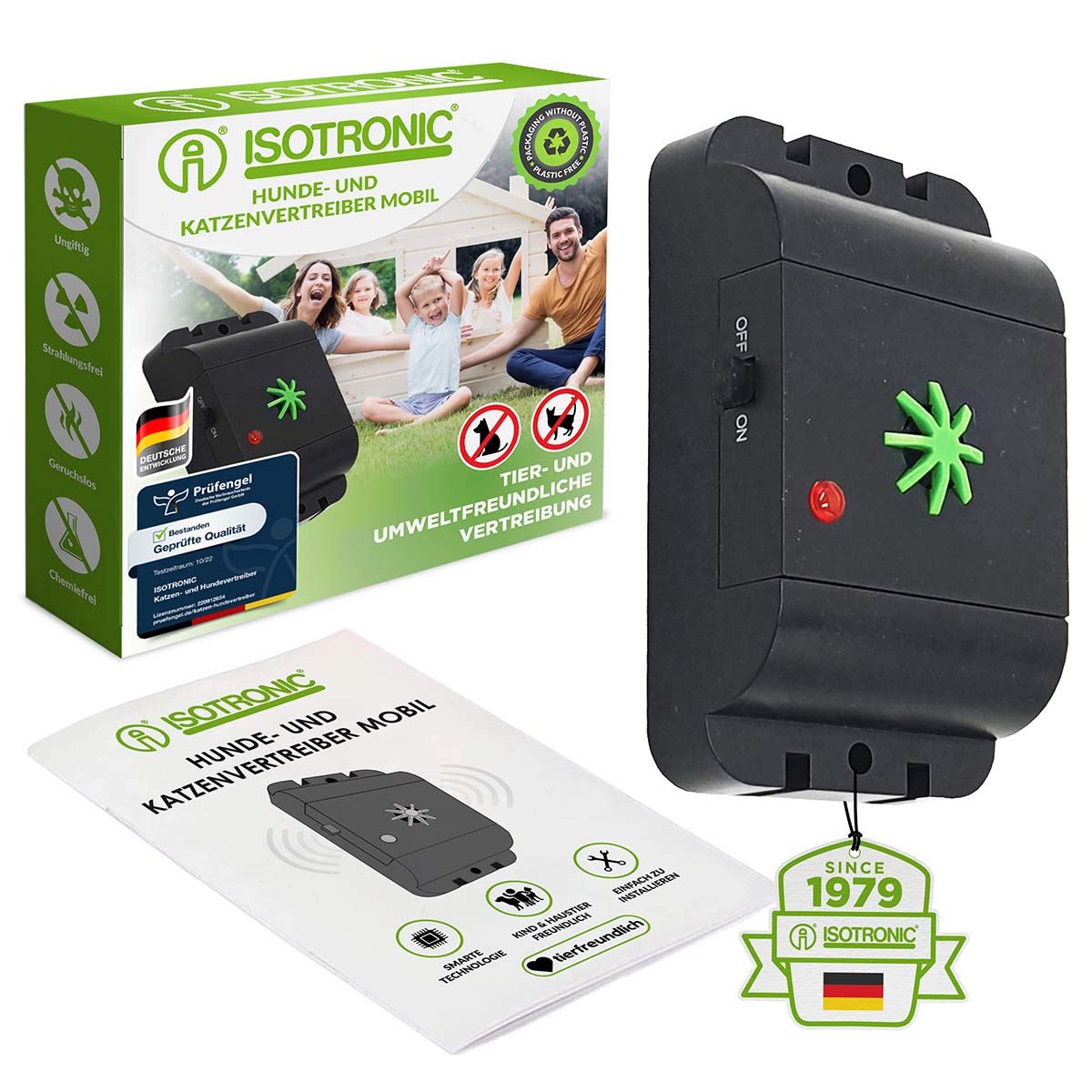Isotronic Dog and Cat Repellent | 18 - 32 kHz | Outdoor