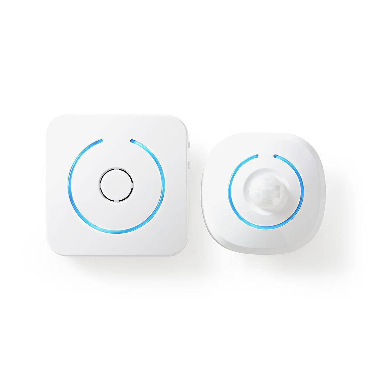 Nedis Motion Detection Alarm | Battery Powered | 6x AA/LR6 | 85 dB | Detector range: 6 m | Wall | Blue / White