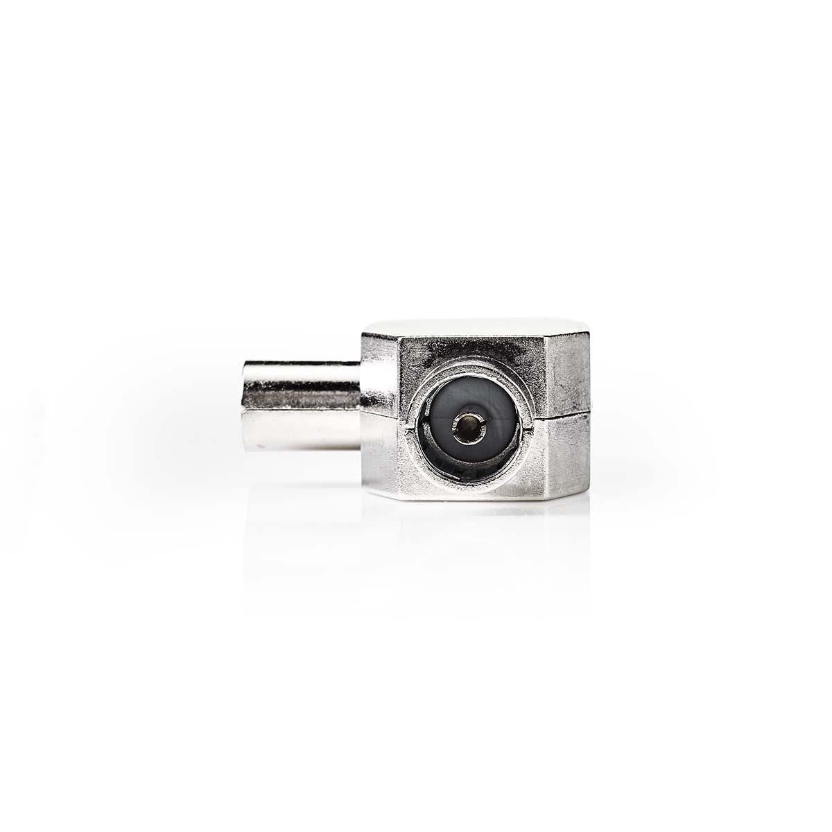 Nedis Satellite & Antenna Adapter | IEC (Coax) Male | 2x Coax Female | Nickel Plated | 75 Ohm | T-Splitter | Metal | Silver | 1 pcs | Envelope