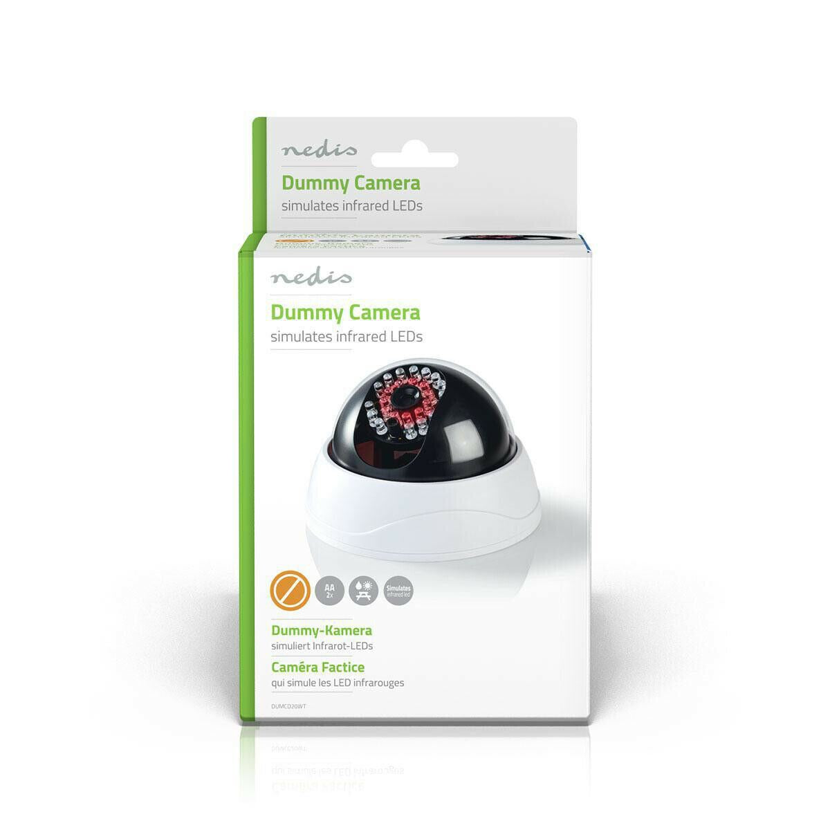 Nedis Dummy Security Camera | Dome | Battery Powered | Indoor | White