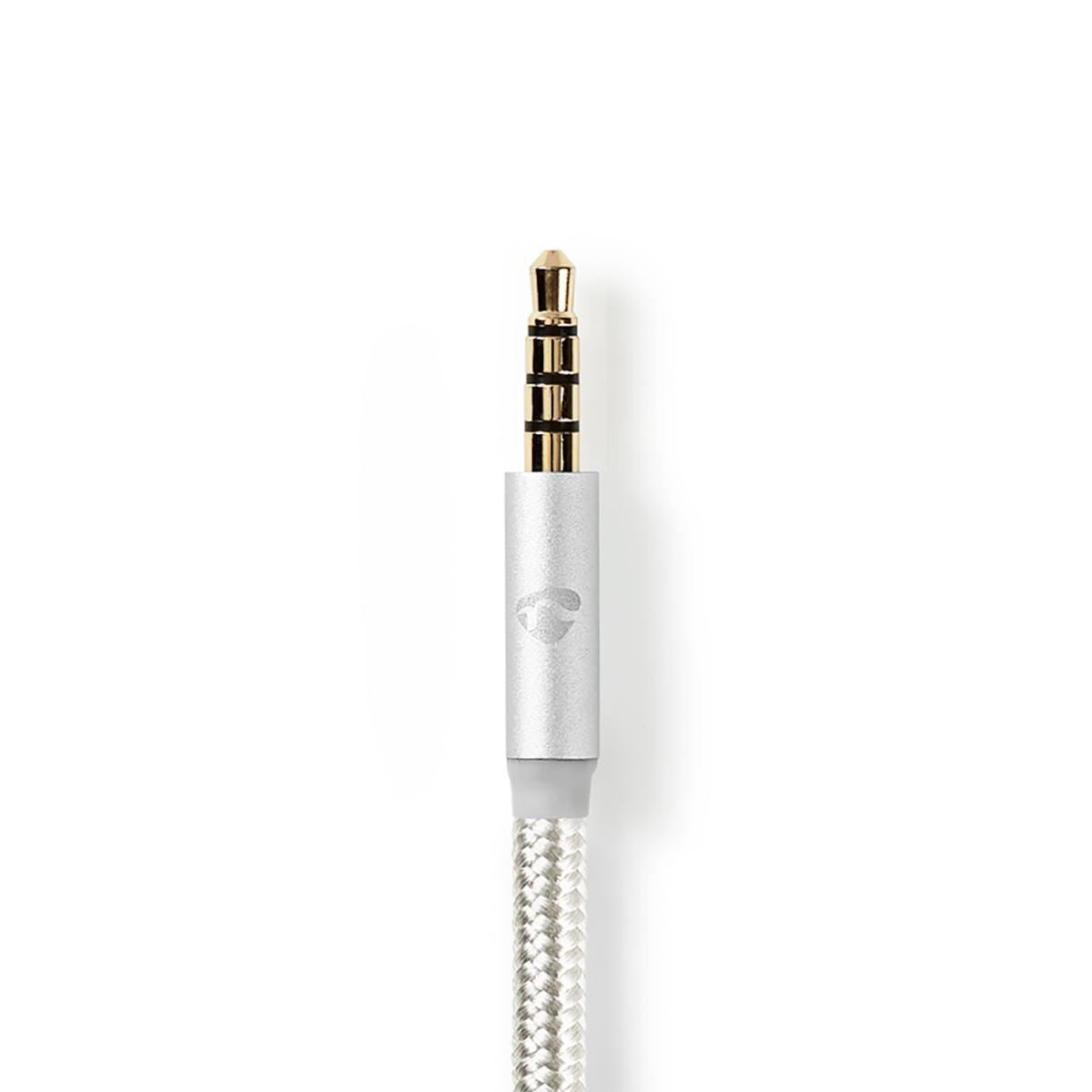 Nedis USB-C™ Adapter | USB 2.0 | USB-C™ Male | 3.5 mm Male | 1.00 m | Round | Gold Plated | Braided / Nylon | Aluminium | Cover Window Box