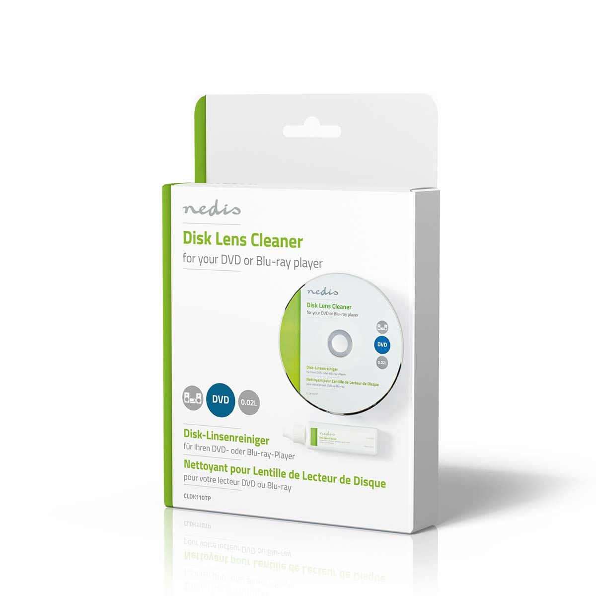 Nedis Disc Lens Cleaner | Cleaning Disc | 20 ml | BluRay Player / DVD-player
