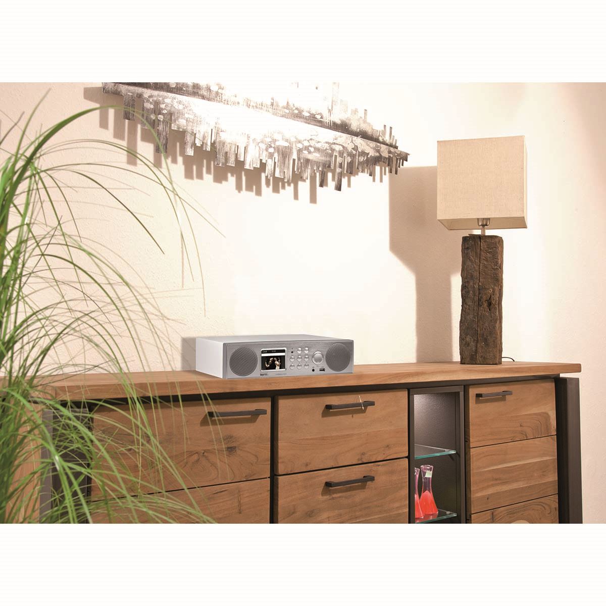 Imperial DABMAN i450 Hybrid Stereo Radio DAB+ / FM / Internet /Bluetooth White-Silver