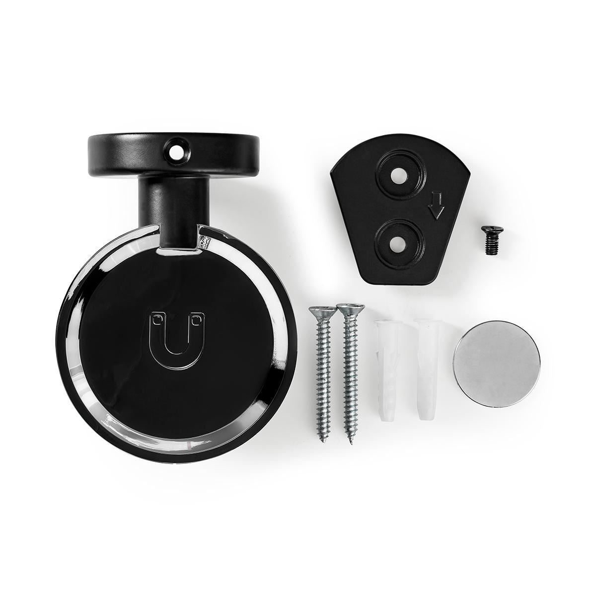Nedis Speaker Mount | Compatible with: Google Home® | Wall | 2 kg | Fixed | Metal / Steel | Black