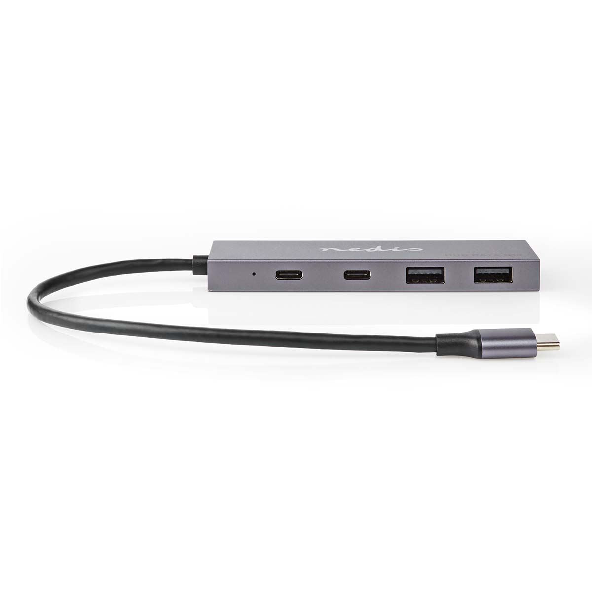 Nedis USB Hub | 1x USB-C™ 3.2 Gen 2 Male | 2x USB-A 3.2 Gen 2 Female / 2x USB-C™ 3.2 Gen 2 Female | 4 port(s) | USB 3.2 Gen 2 | USB Powered | 10 Gbps