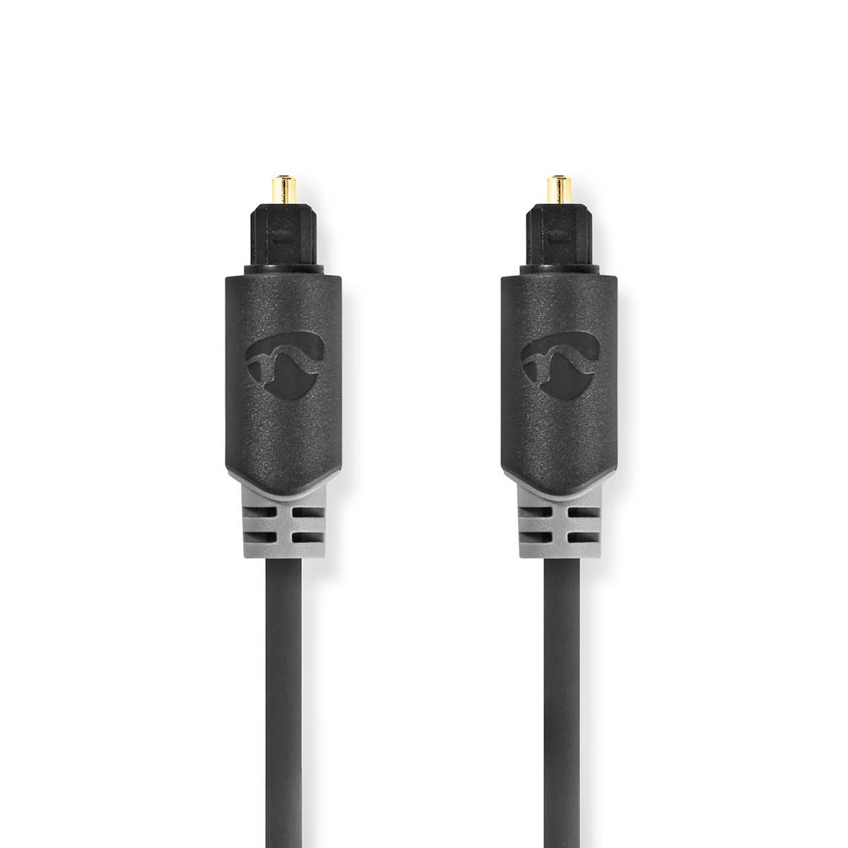 Nedis Optical Audio Cable | TosLink Male | TosLink Male | 1.00 m | Round | PVC | Anthracite | Box